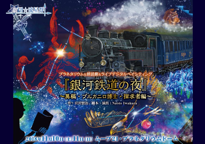 ムーブ21プラネタリウムドームのおすすめイベント 銀河鉄道の夜 守口クラブ